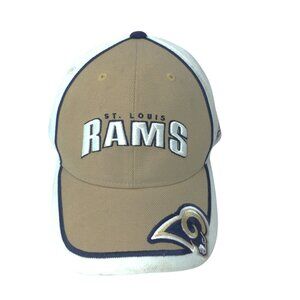 Reebok NFL St. Louis Rams Adjustable Baseball Cap Beige & White
